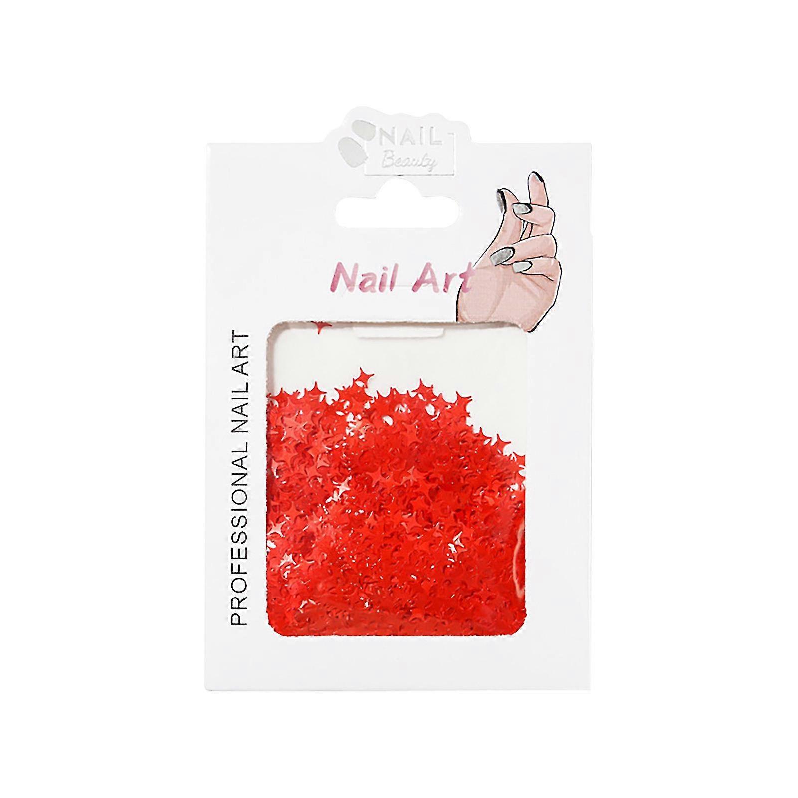 Nail Sequins Autumn Stars Maple Leaf Lip Patch Trend Nail Sequin Bag