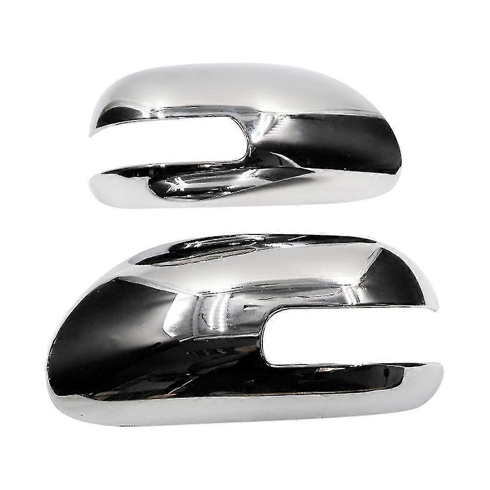 1 Pair Abs Chrome Rearview Side Mirror Case Compatible With Toyota Vios