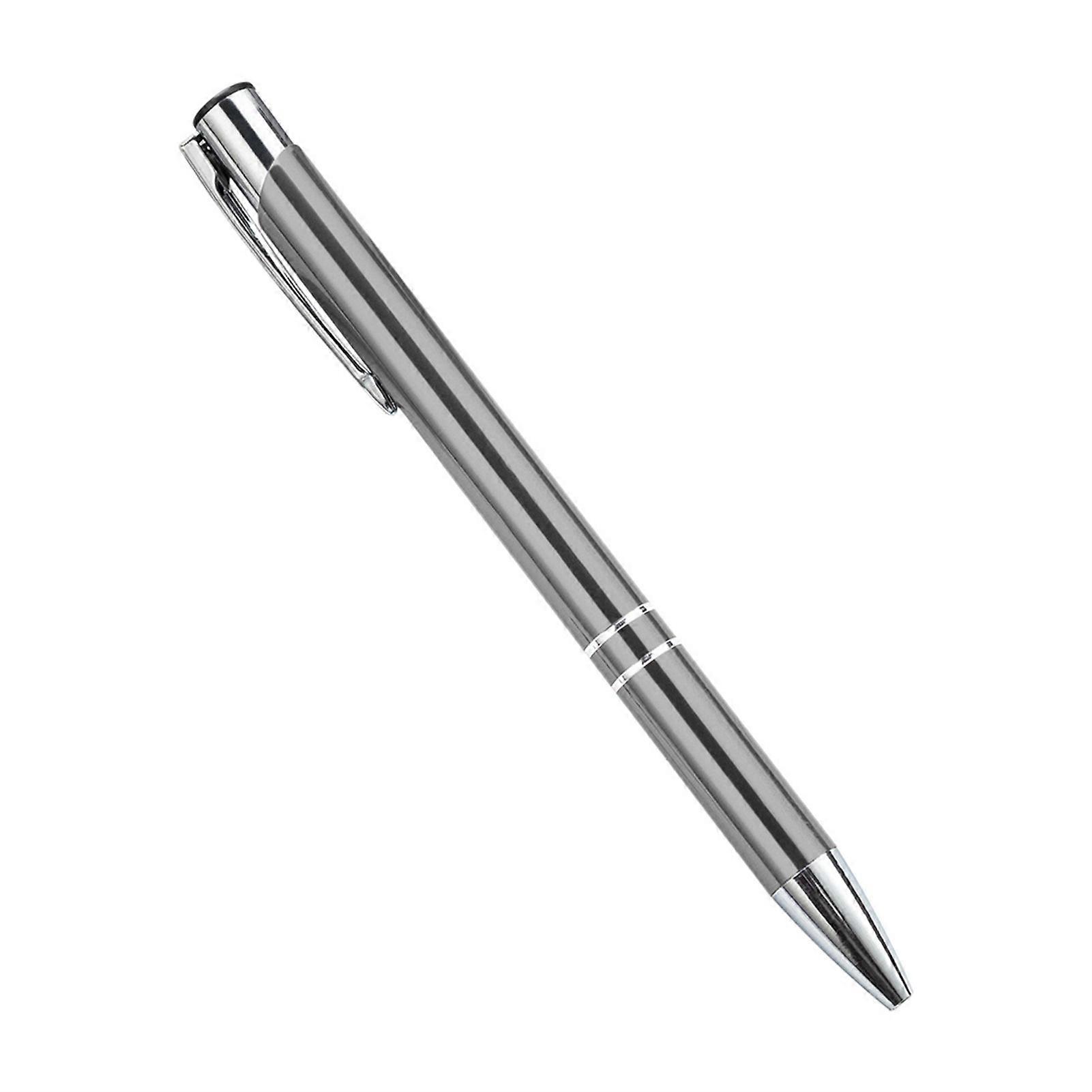 2Pcs Ballpoint Pen Black Ink Retractable Plastic Medium Point Advertising Pen for Students KAESI
