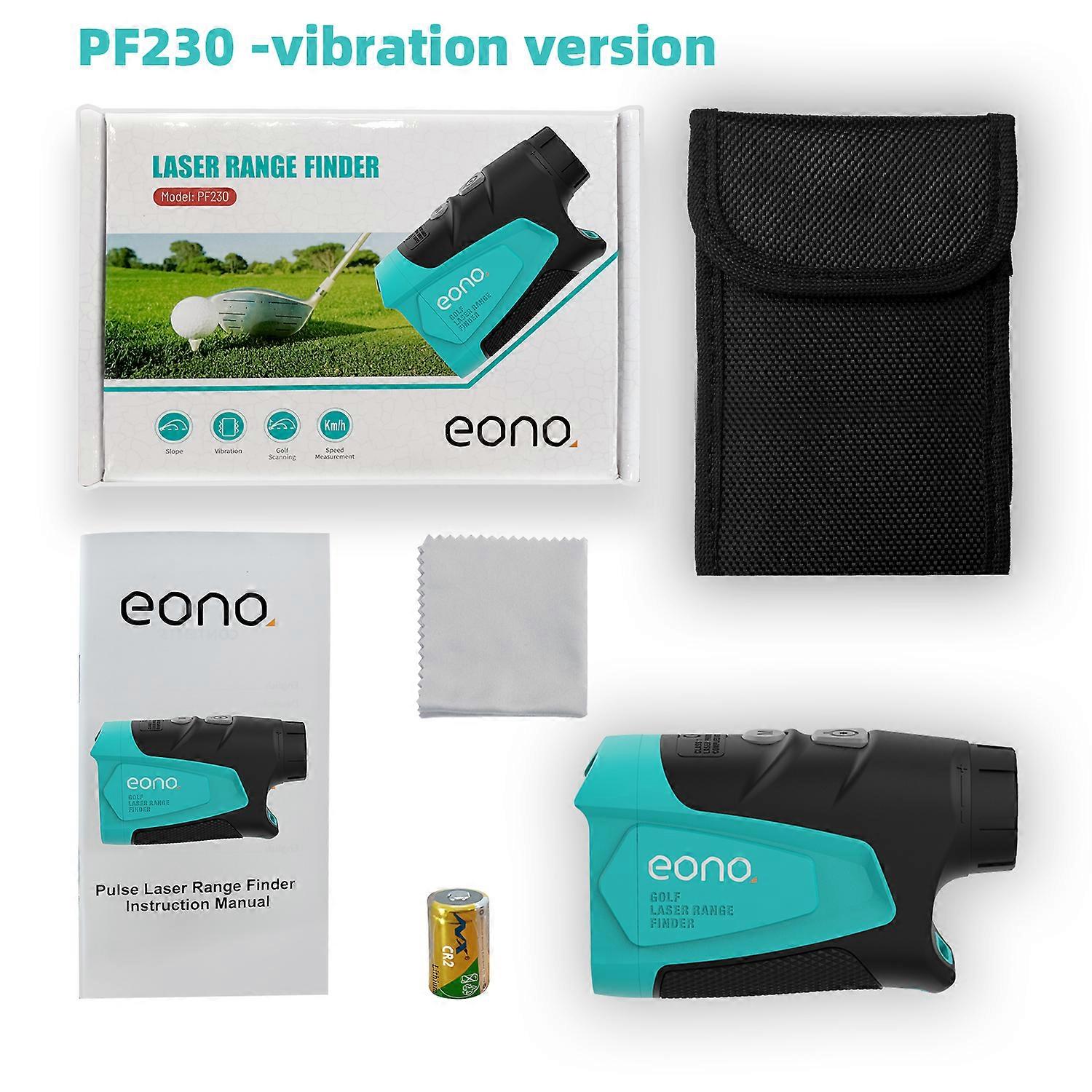 PF230 Golf Range Finder 600M Laser Rangefinder with Case and Battery, Flag Pole scan, Slope Mode, Hunting Mode