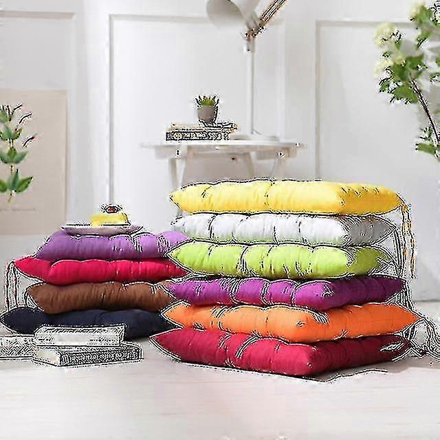 40x40x5 Cm Solid Color Chair Cushion Office Computer Chair Cushion Autumn And Winter Tatami Cushion