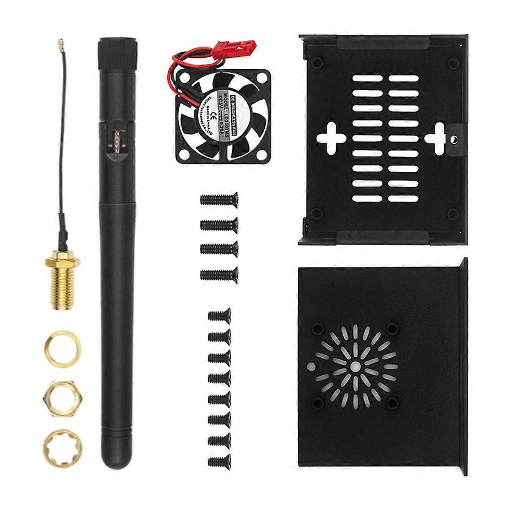 Sturdy Enclosure for Orange Pi 0 3 Embedded System Heatsinks and Antenna