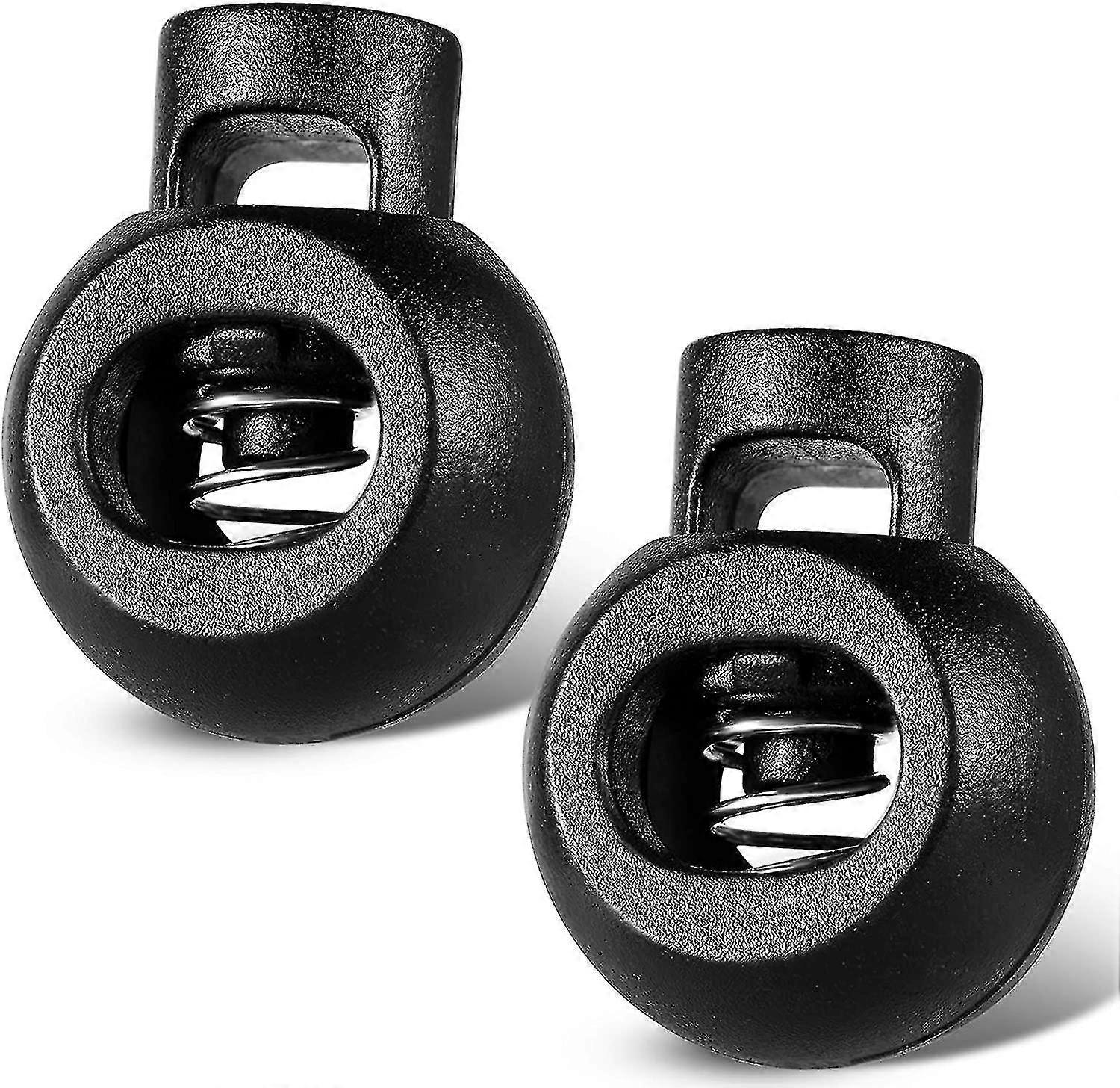 Pack Of 20 Single Hole Cord Lock Plastic Spring Toggle Cord Ends