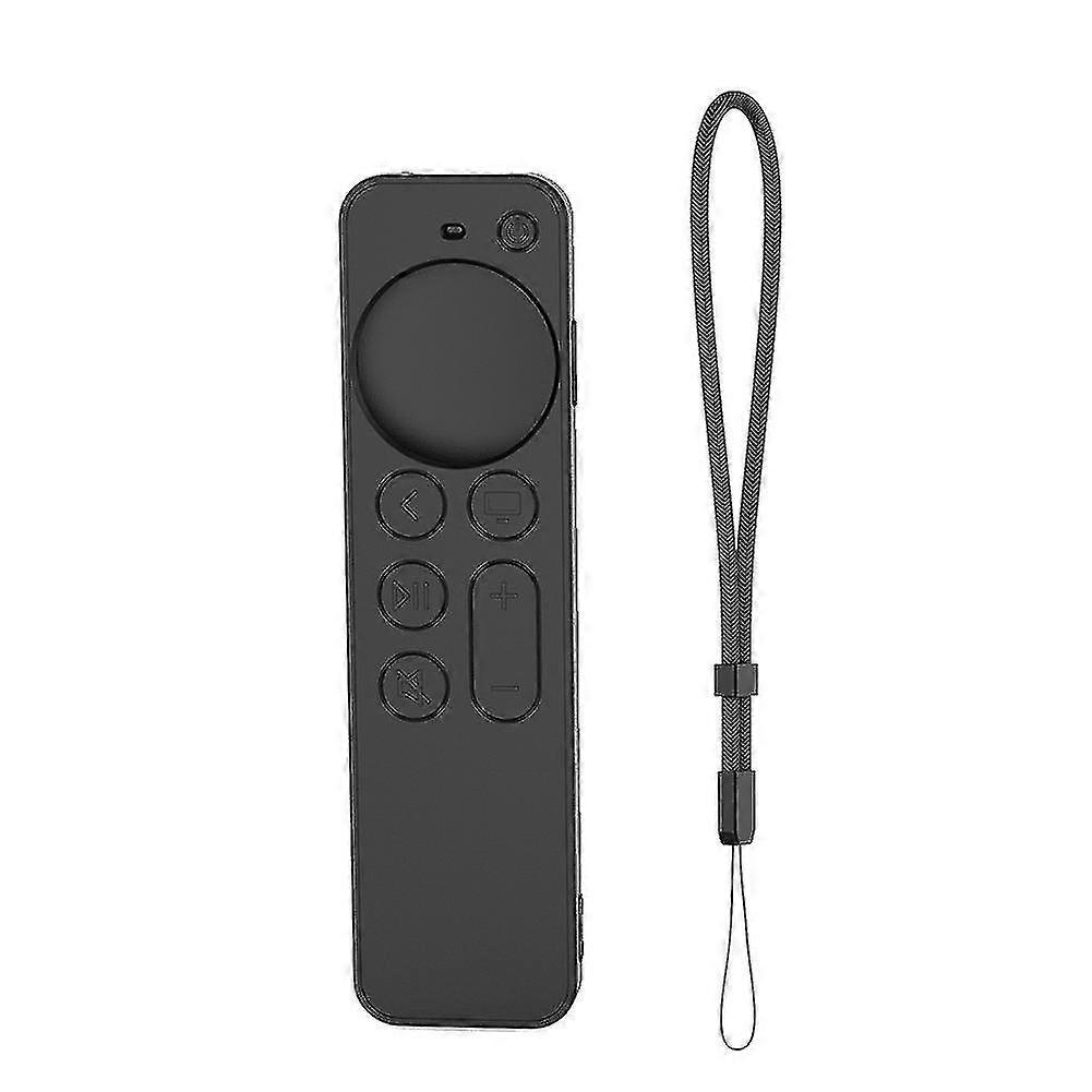 Remote Controller Dustproof Cover Protective Case For Siri Remote Controller 2021 Case-black