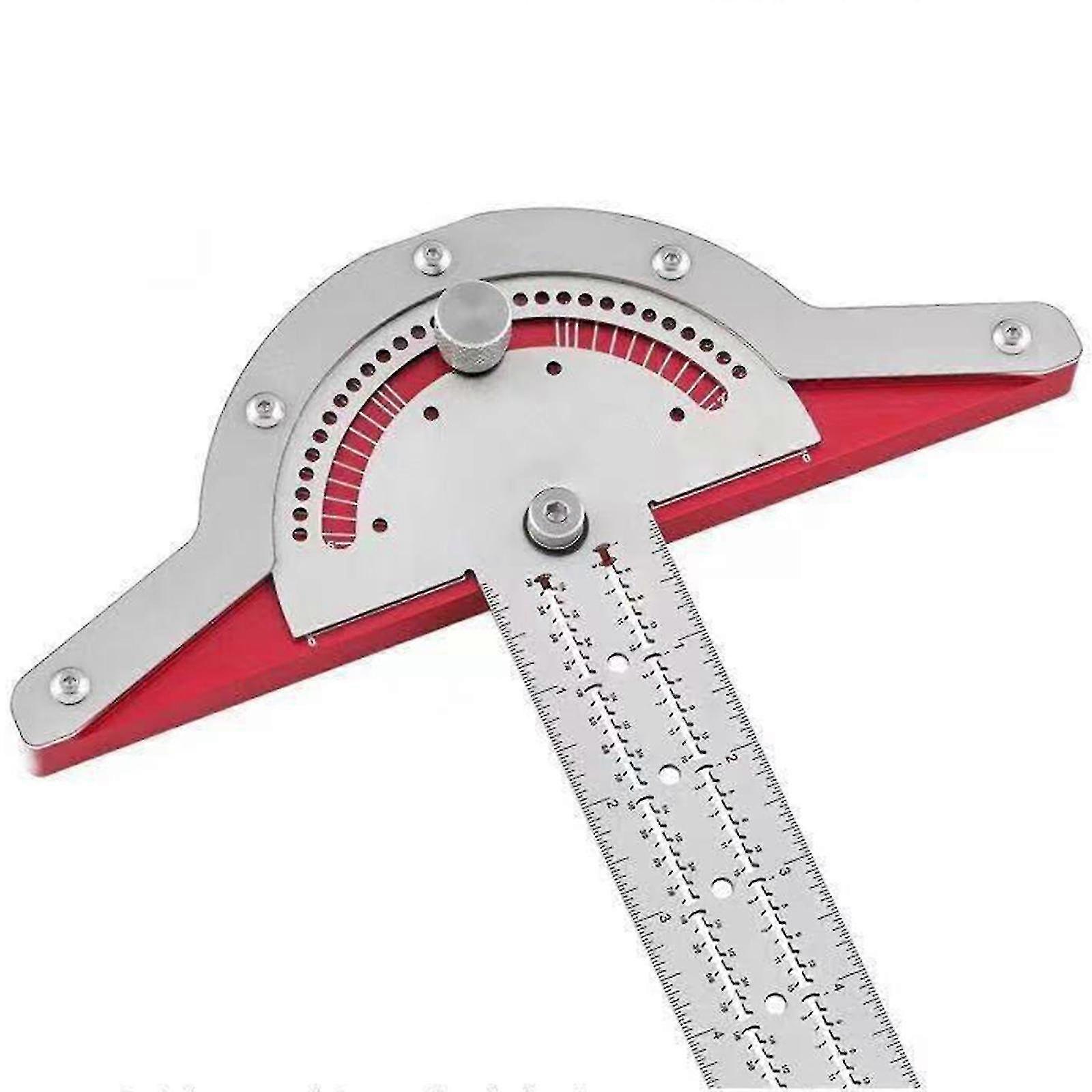 Edge Ruler For Woodworkers, Woodworker Edge Ruler Woodpeckers,woodworking Protractor Measuring Tool,protractor Two Arm Woodworking Ruler Angle Measure