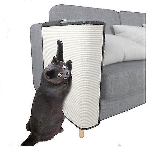 EVAGO Sofa Side Protection Mat Couch Cat Scratch Pad With Compartments Sisal Scratch Carpet For Cats Practical Durable Household Pet Supplies
