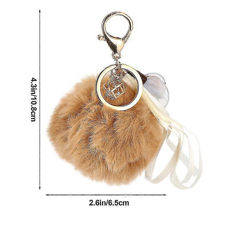 1pcs Keychain Multifunctional Keychain Plush Key Pendant Decorative Keyring