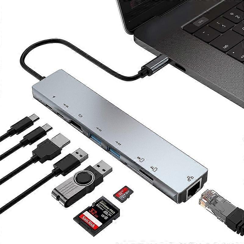 Type-c Docking Station HUB To HDMI+RJ45+PD+USB3.0/2.0 WC7367