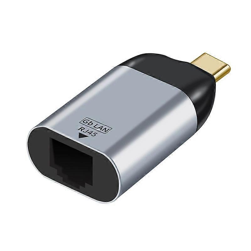USB Type C 3.1 RJ45 LAN Ethernet Converter Adapter USBC to 100/1000M Gigabit External Wired Network Plug for MacBook Win 7/8/10