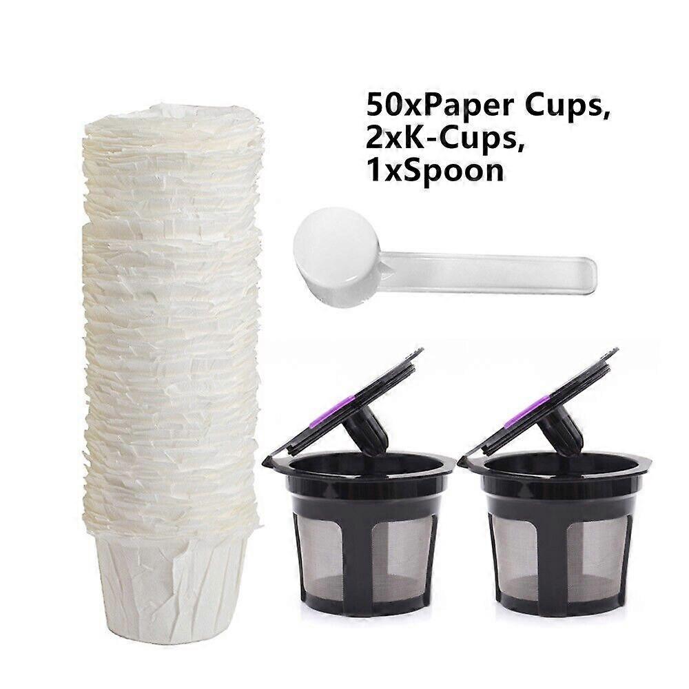 Reusable K-Cup Coffee Filter Pods Paper Filters For Keurig  Kitchen Replace Kit