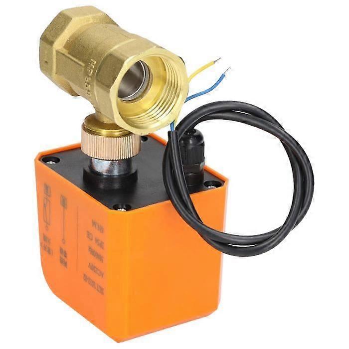 Ball Valve Motorized Ball Valve 2 Wires 2 Way Normally Open DN25 Brass ABS Synchronous Motor