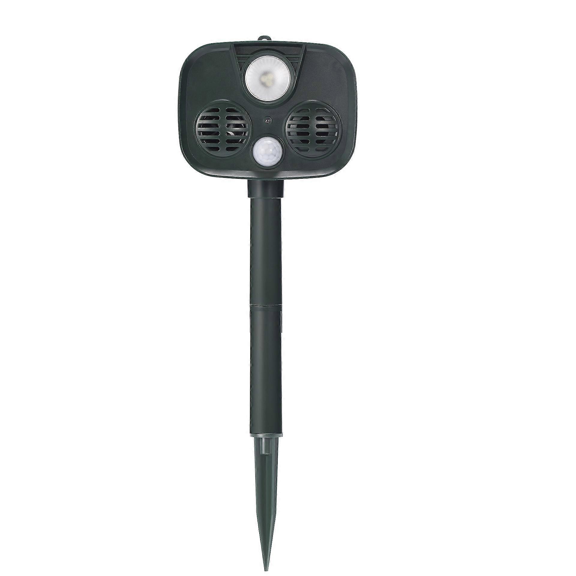 مبيد بالموجات فوق الصوتية الشمسية بقيادة ستروب طرد إنذار السارق للتخييم في الهواء الطلق مضاد للاقتحام الحيواني - MXBC