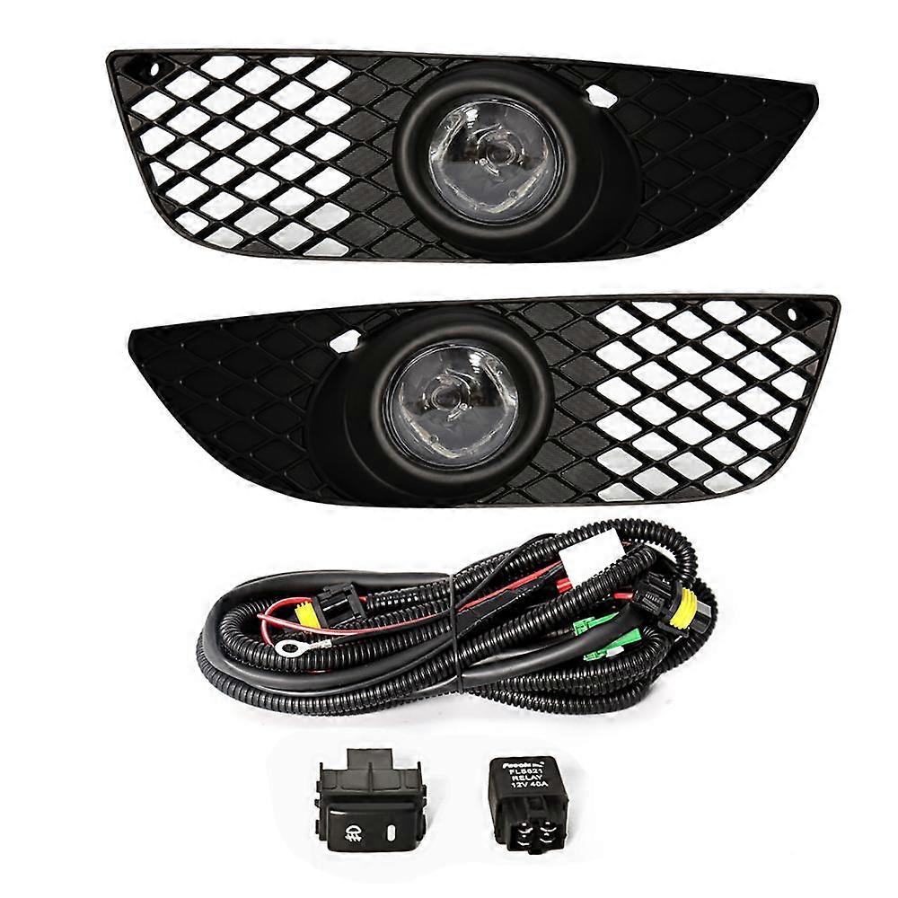 Fog Lights For Mitsubishi Lancer 2008 2009 2010 2011 2012 2013 Fog Lamp Harness Switch Front Driving Bumper Grille Super Bright