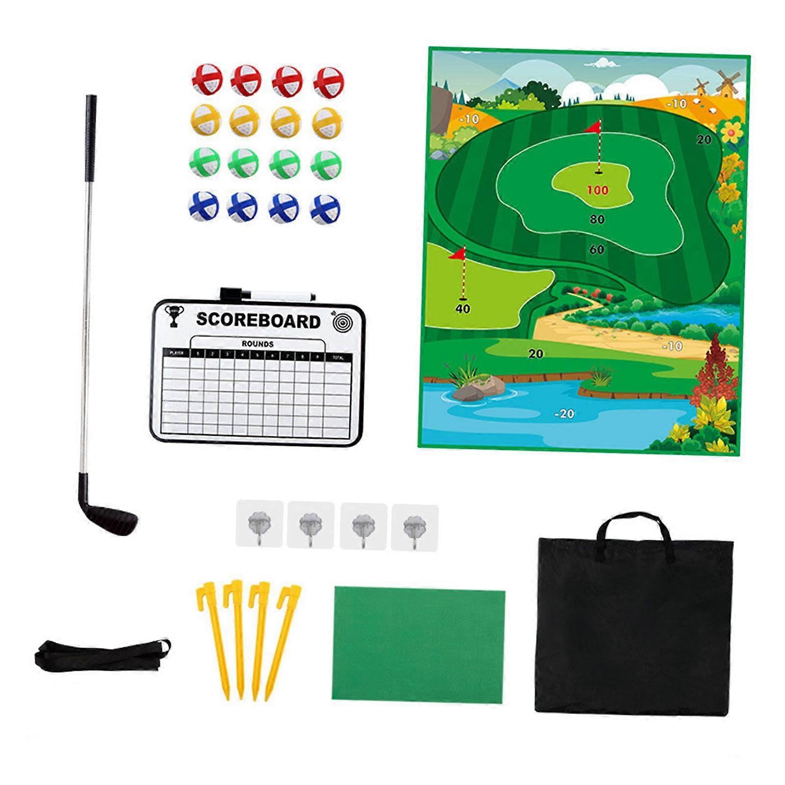 Jogo de Prática de Golfe Chip Sticky Conjunto para Presente Eventos de Escritório Interno e Externo Tipo 1