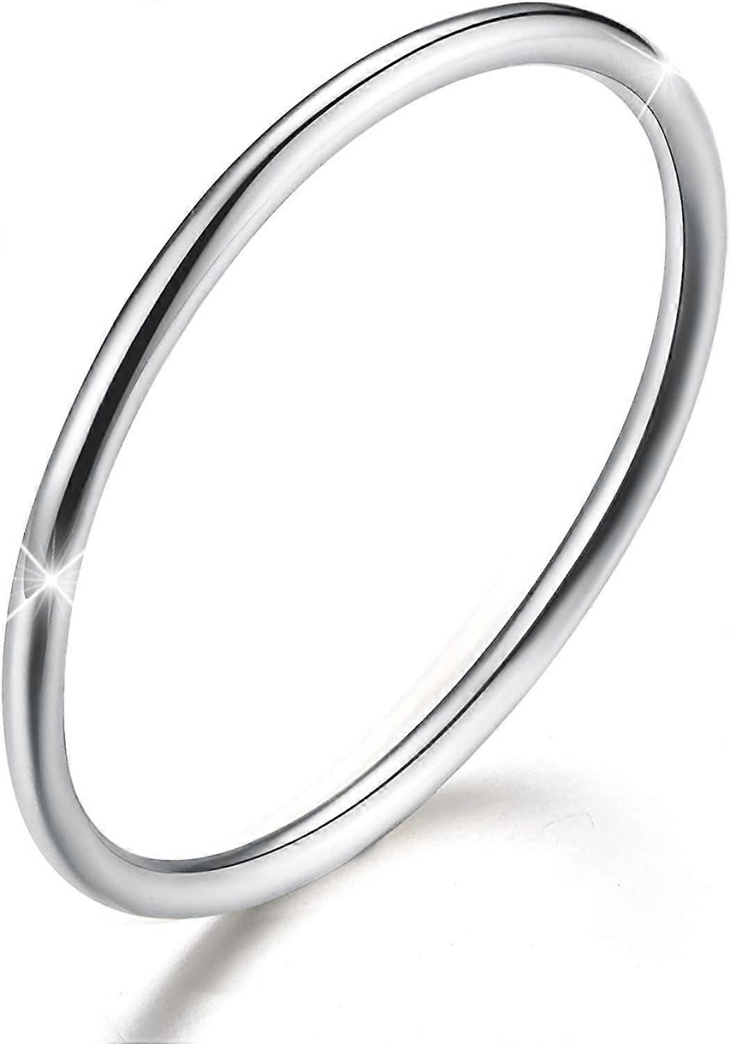 925 Sterling Silver Minimalist Joint Rings Simple Thin Rings Tail Rings Stackable Rings,Size 2-11