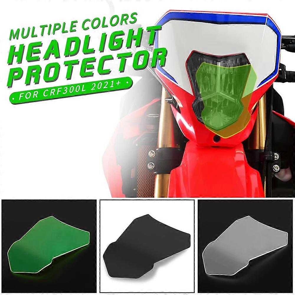 Protector de faro delantero de motocicleta, cubierta de lente para Honda CRF 300L CRF300L Rally 2021 2022