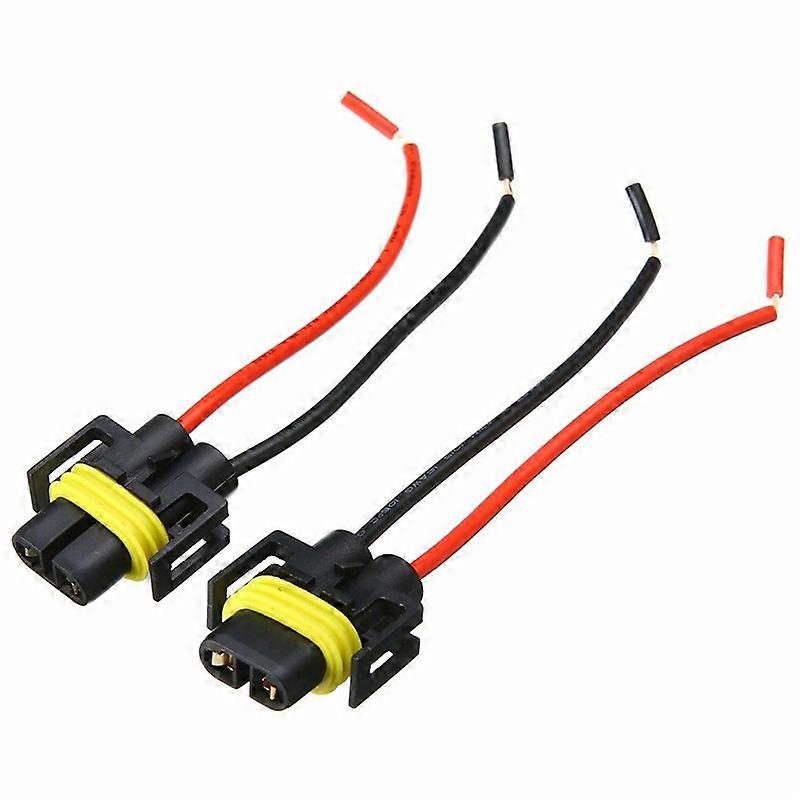 2PCS H11 H8 H9 καλωδίωση καλωδίωσης θηλυκό πλεξίδα επέκτασης βουλωμάτων συνδετήρων καλωδίων υποδοχών