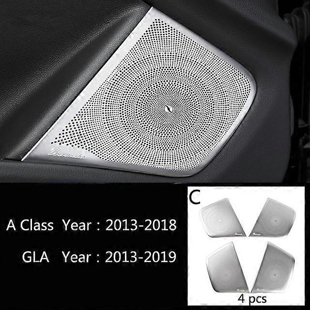 Car Door Audio Speaker Gearshift Panel Door Armrest Cover Trim Sticker for Mercedes Benz A Class W176 GLA X156 CLA Accessories