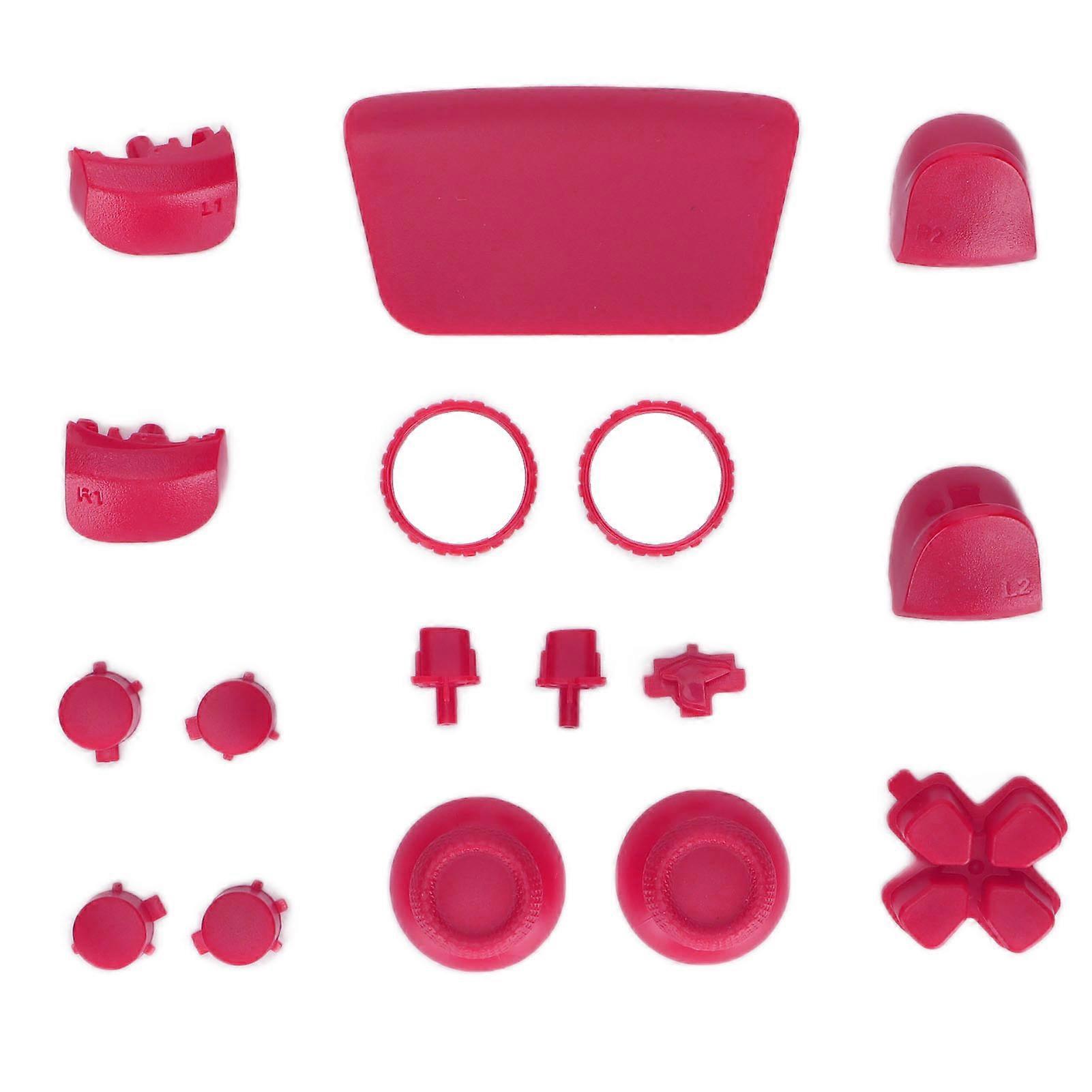 Replacement Buttons Set for PS5 Controller Repair Kit L2 R2 Pink