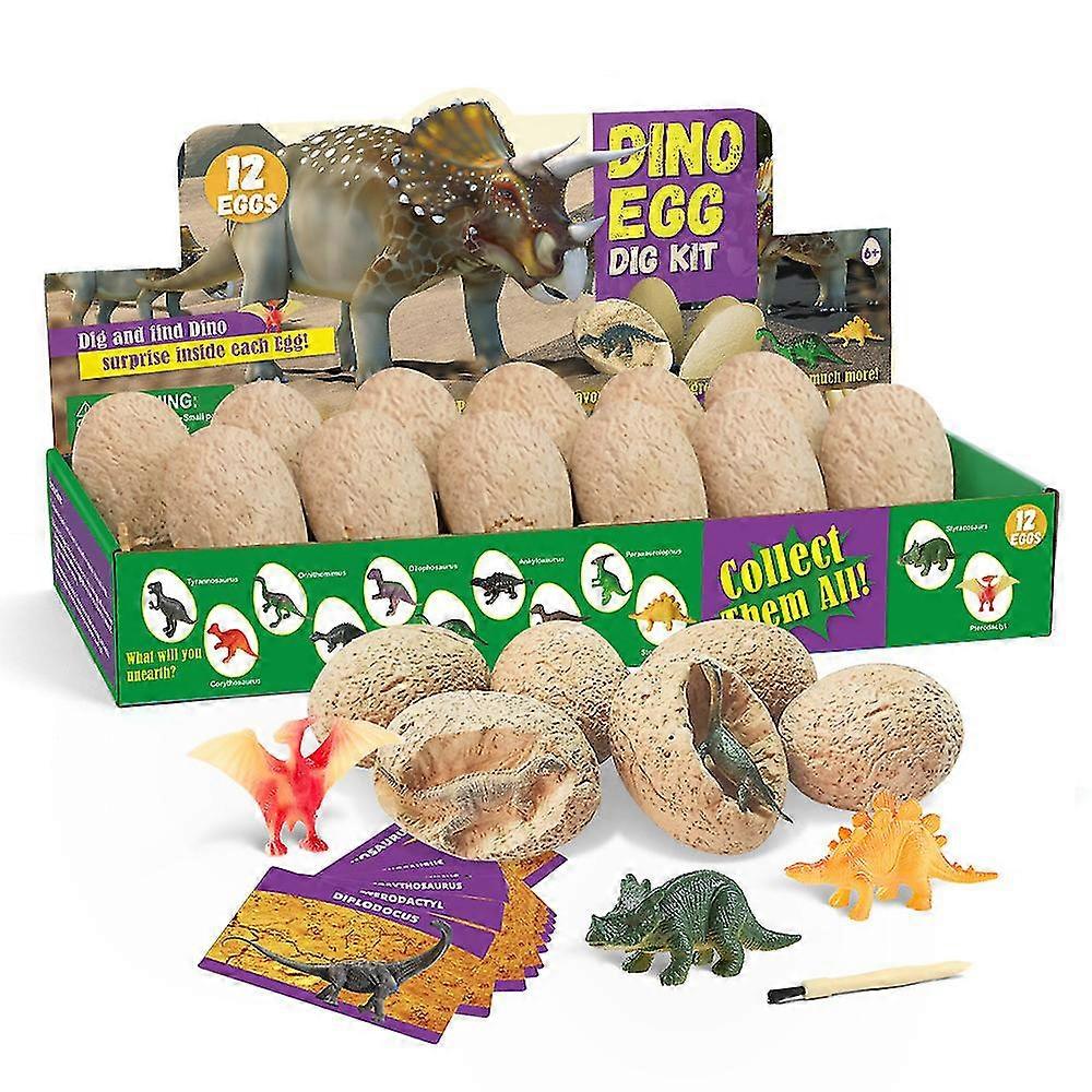 12 Dinosaurier-Ei Kinder-Grabset