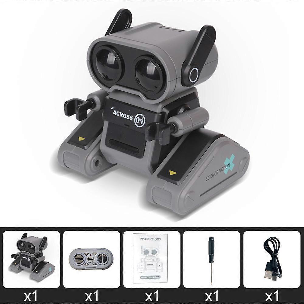 Jouet Robot, Jouet Robot Télécommandé pour Garçons, Robot Télécommandé avec Yeux LED et Musique, Cadeau pour 3 4 5 6 7 8 9 Ans Enfants Garçons et Filles