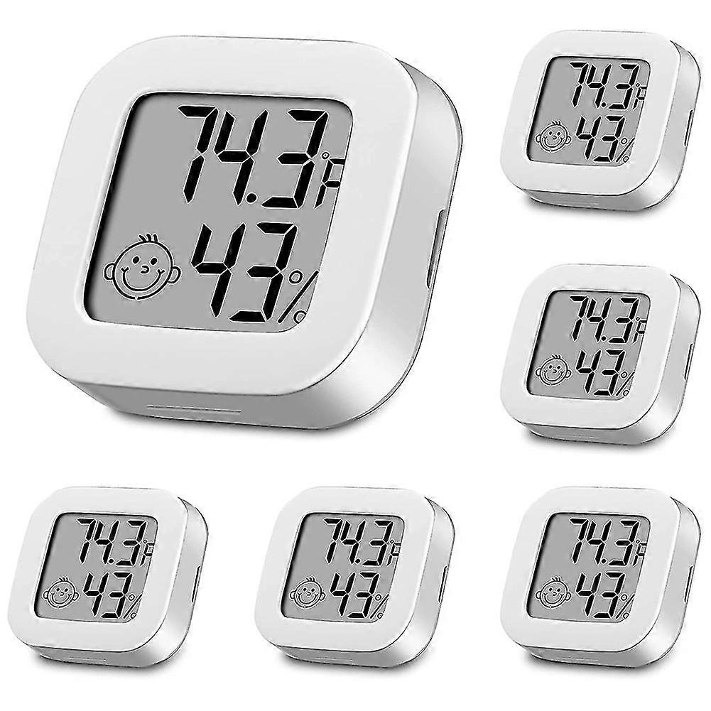 6 Pieces Humidity Gauge Humidity Sensor Indoor Thermometer Hight Accurate Temperature and Humidity