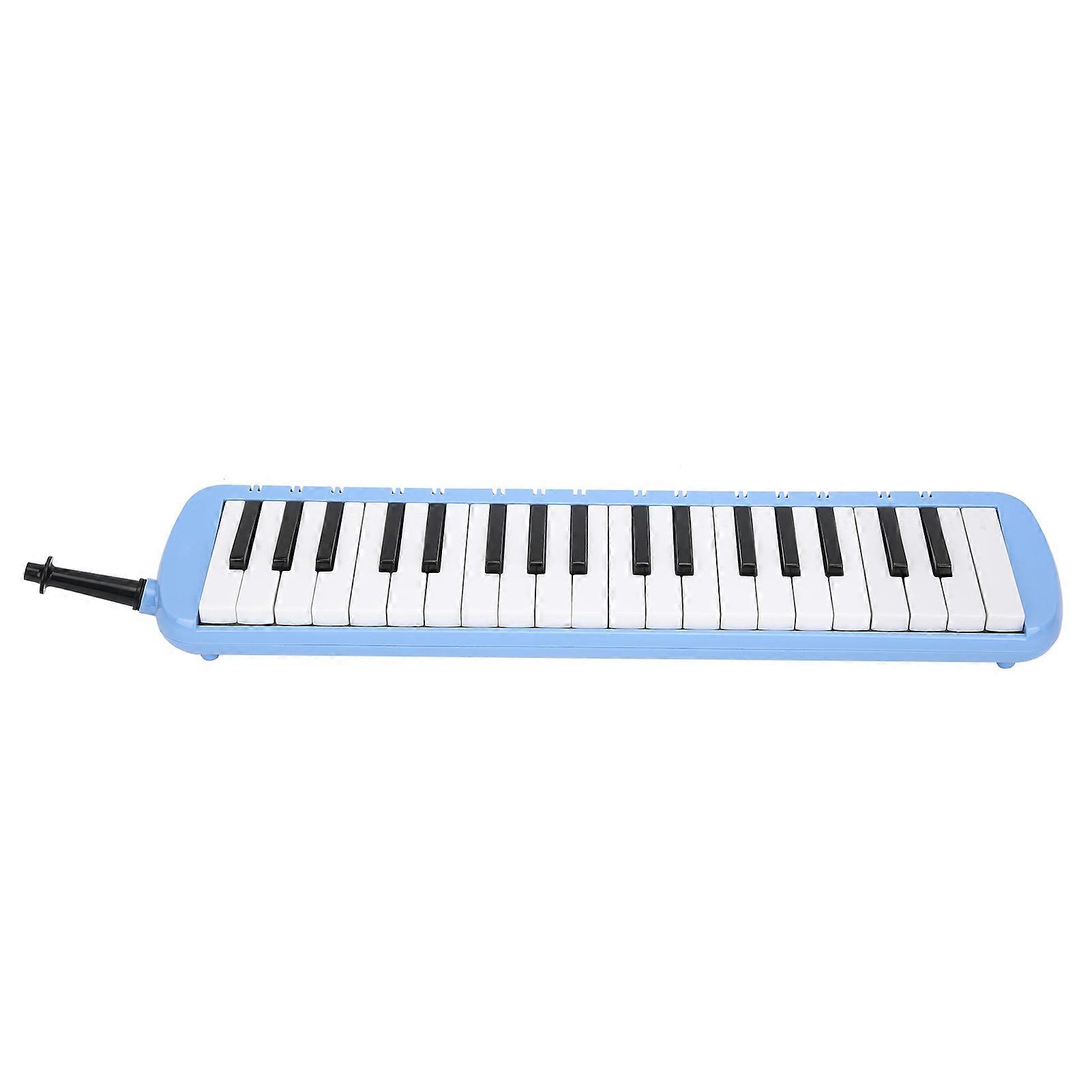 Melodica 37 Keys Keyboard Wind Musical Instrument compatible Beginner Professional TrainingBlue
