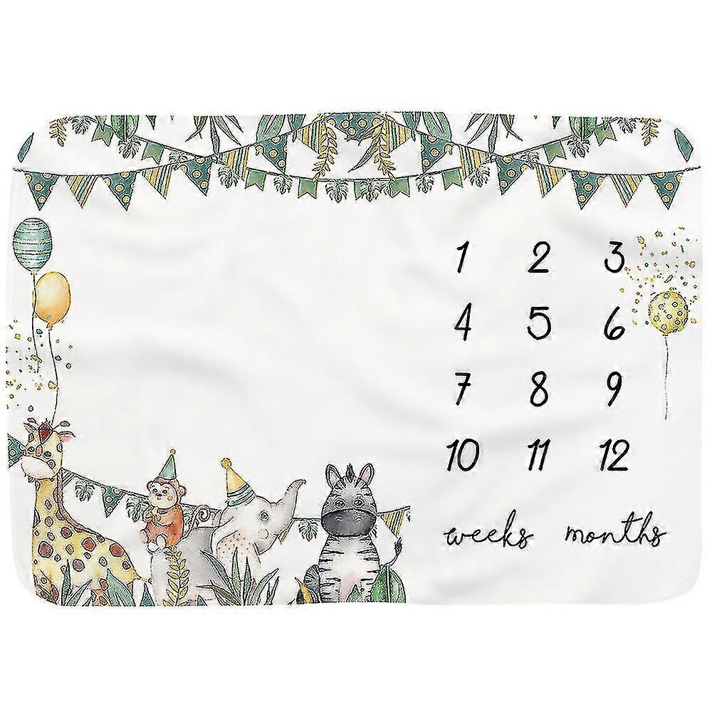 الطفل الشهري معلما الفانيلا بطانية حديثي الولادة صور حصيرة التصوير الفوتوغرافي الخلفية- yvan