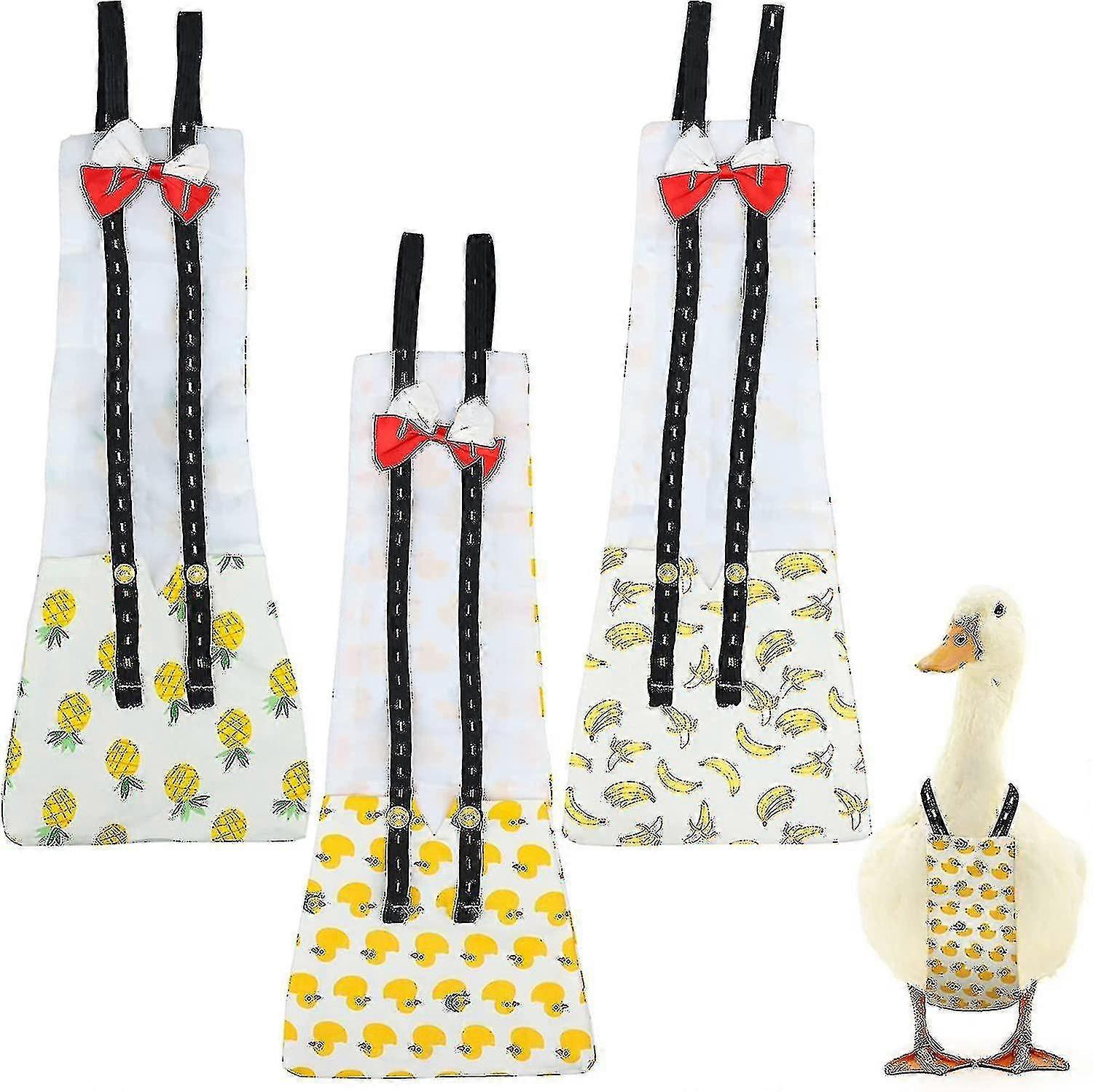 3 Pcs Pet Chicken Diapers Duckling Diapers Goose Chothes Washable Duck Diapers