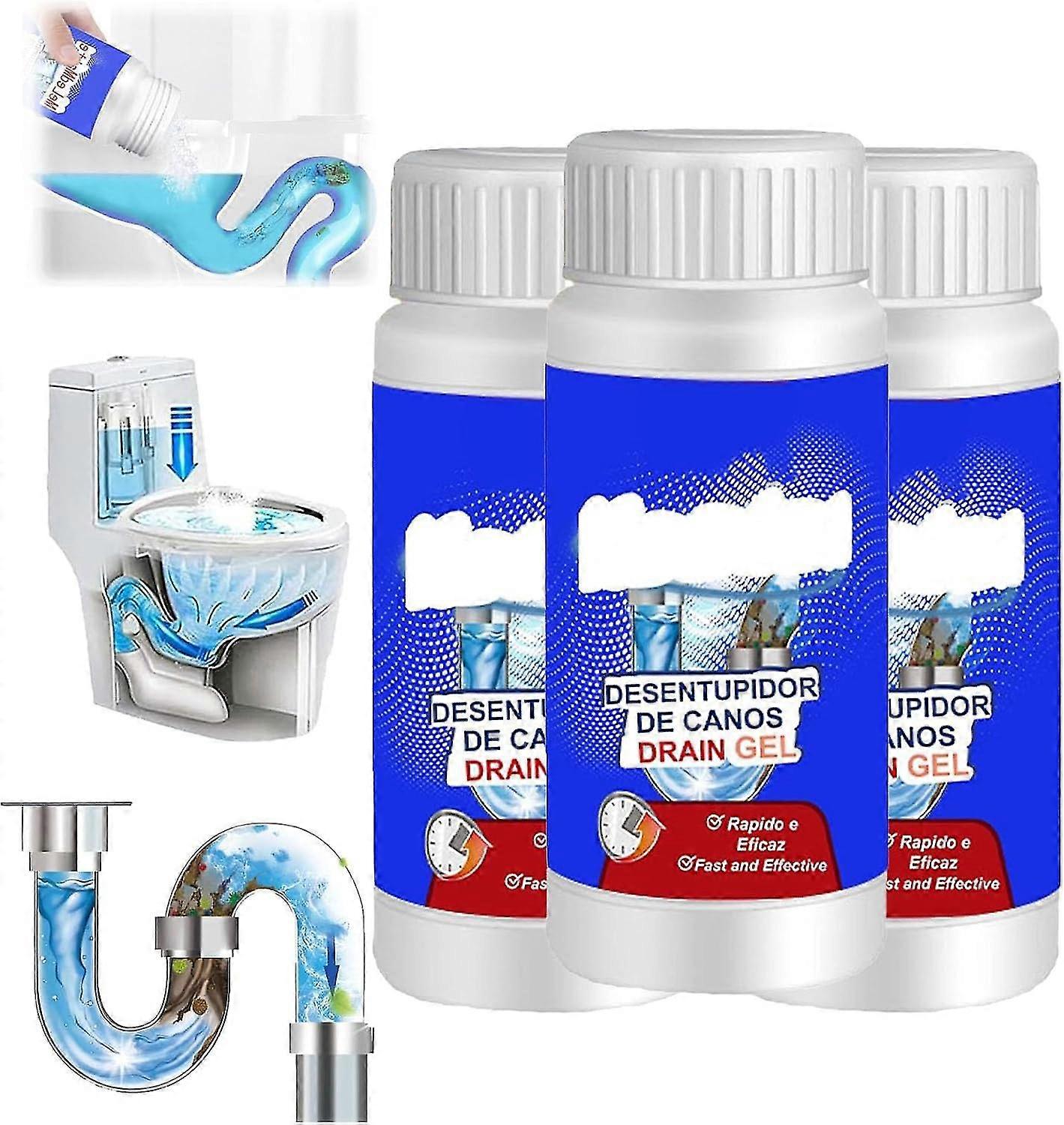 Powerful Pipe Dredging Agent,sink And Drain Pipe Dredging Powder Pipe Dredge Agent, All Around Drain Cleaner For Kitchen Toilet Pipeline Quick Cleanin