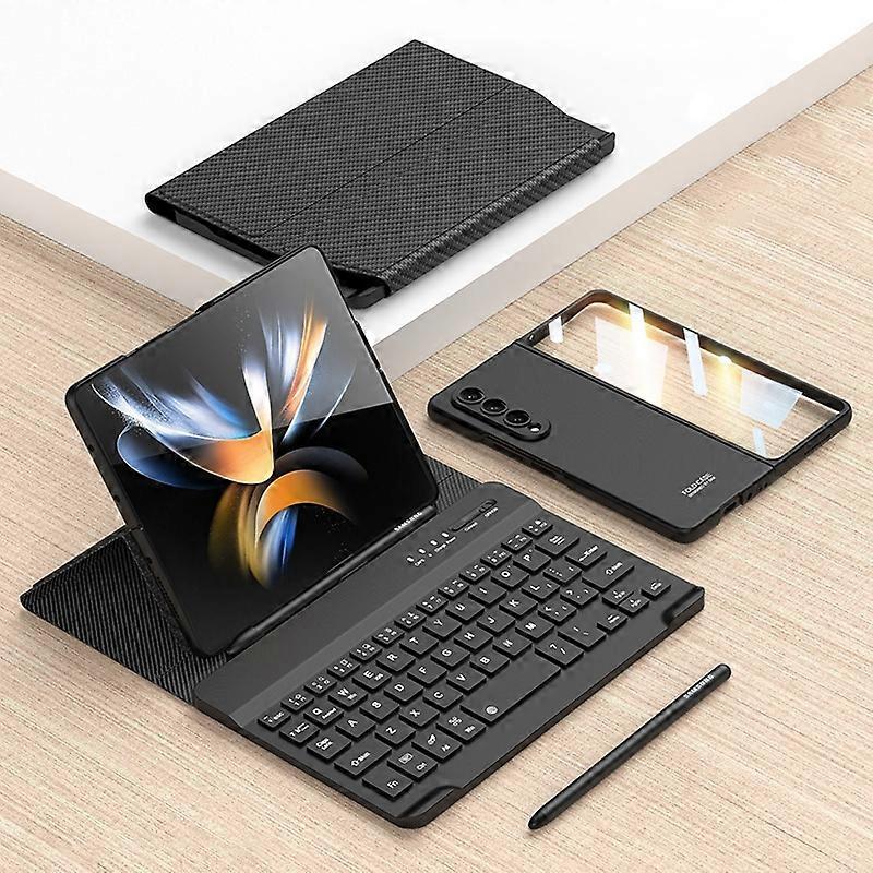 Magnetic Keyboard Leather Case For Samsung Galaxy Z Fold3 5G