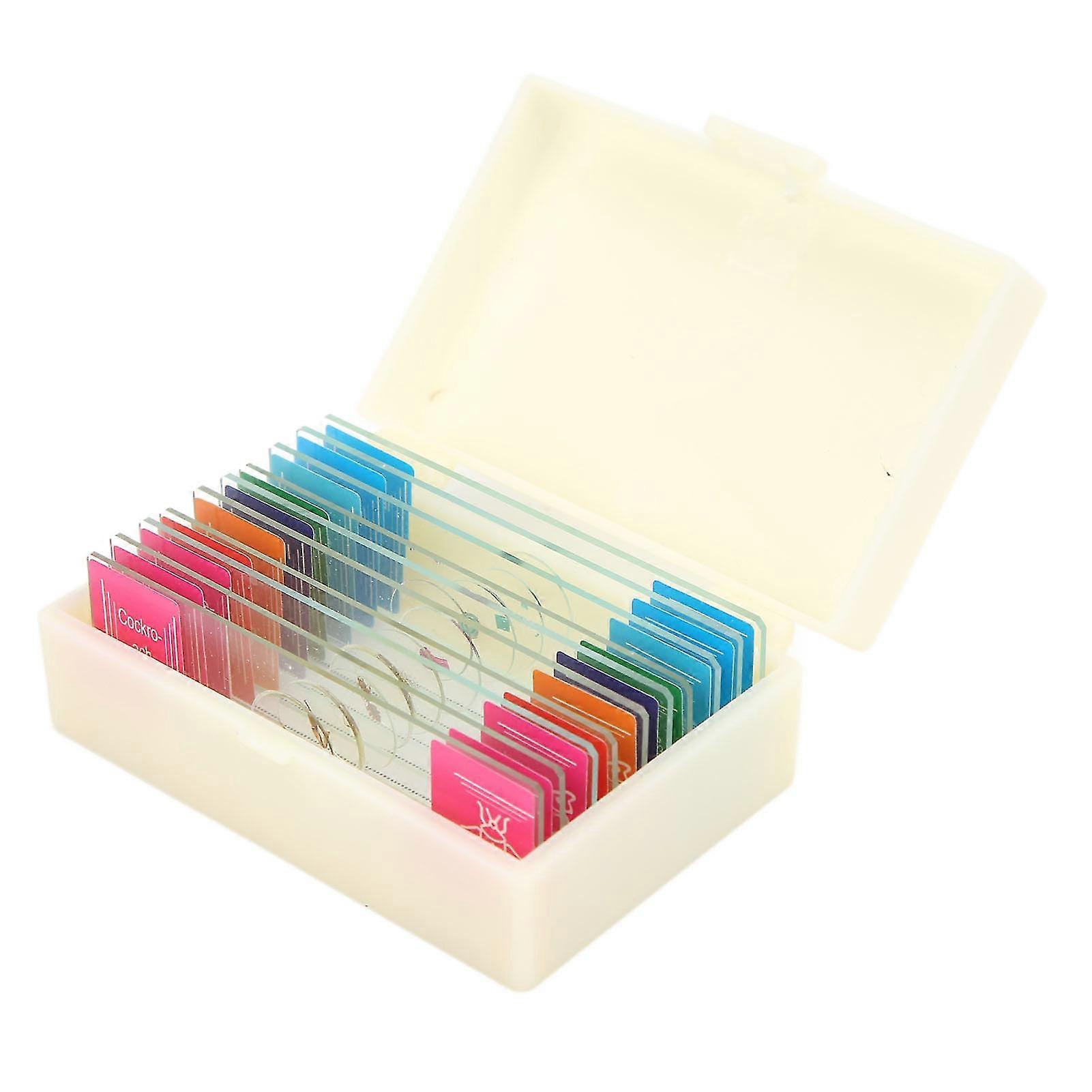 Microscope Slides Kids Biological High Transparency Specimen Ground Edge 10-Piece
