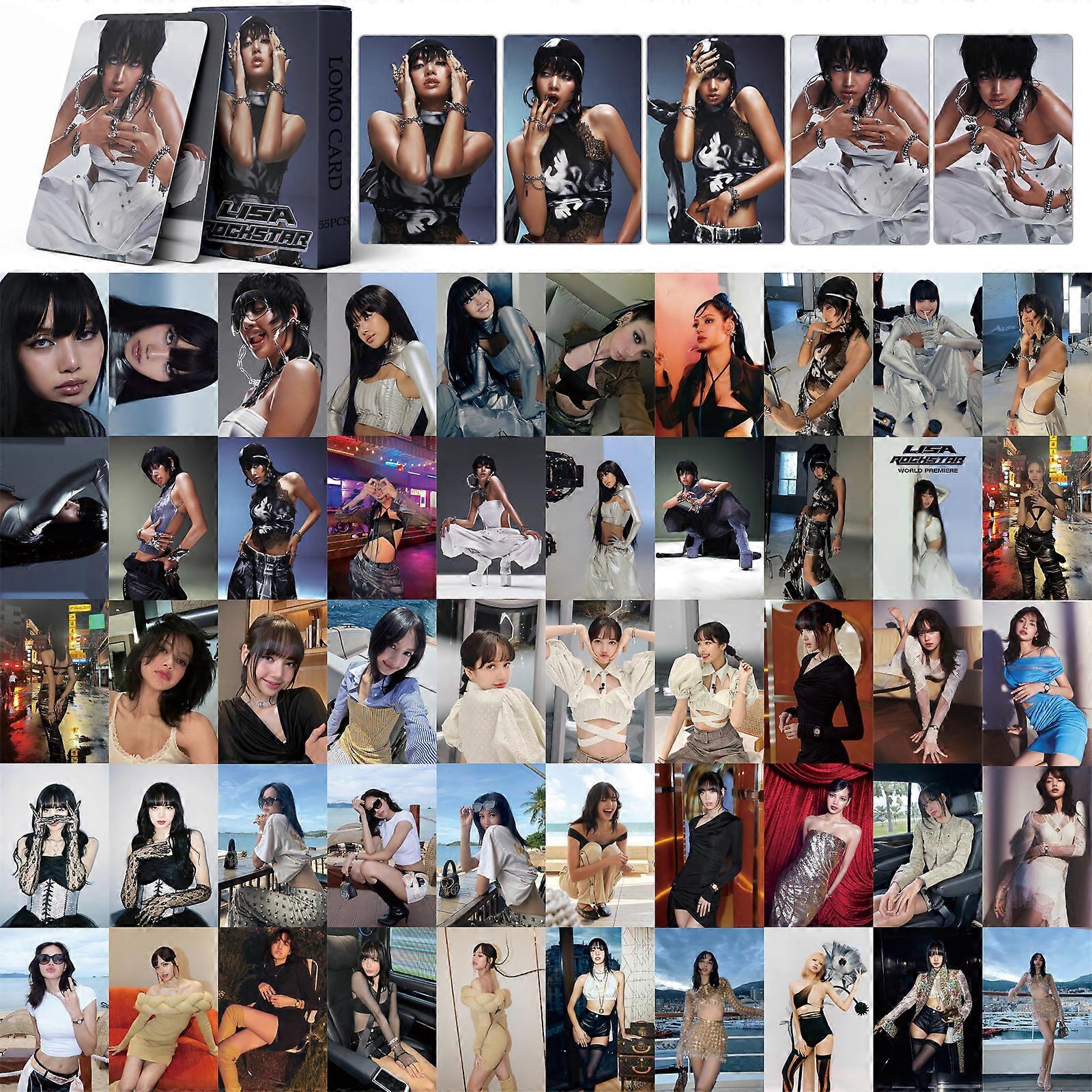Cartes LOMO 55 pièces 7.18 LISA-ROCKSTAR pour les fans Cadeau
