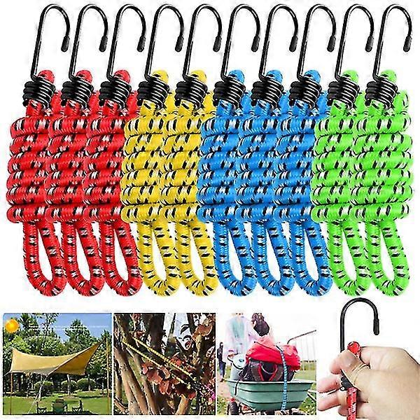 Corde elastiche elastiche per impieghi gravosi Cinghie elastiche per bagagli con ganci colore Carrandom