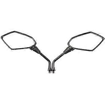 Par de espelhos de motocicleta espelho retrovisor universal para scooter motocicleta bicicletas 10mm rosca parafuso