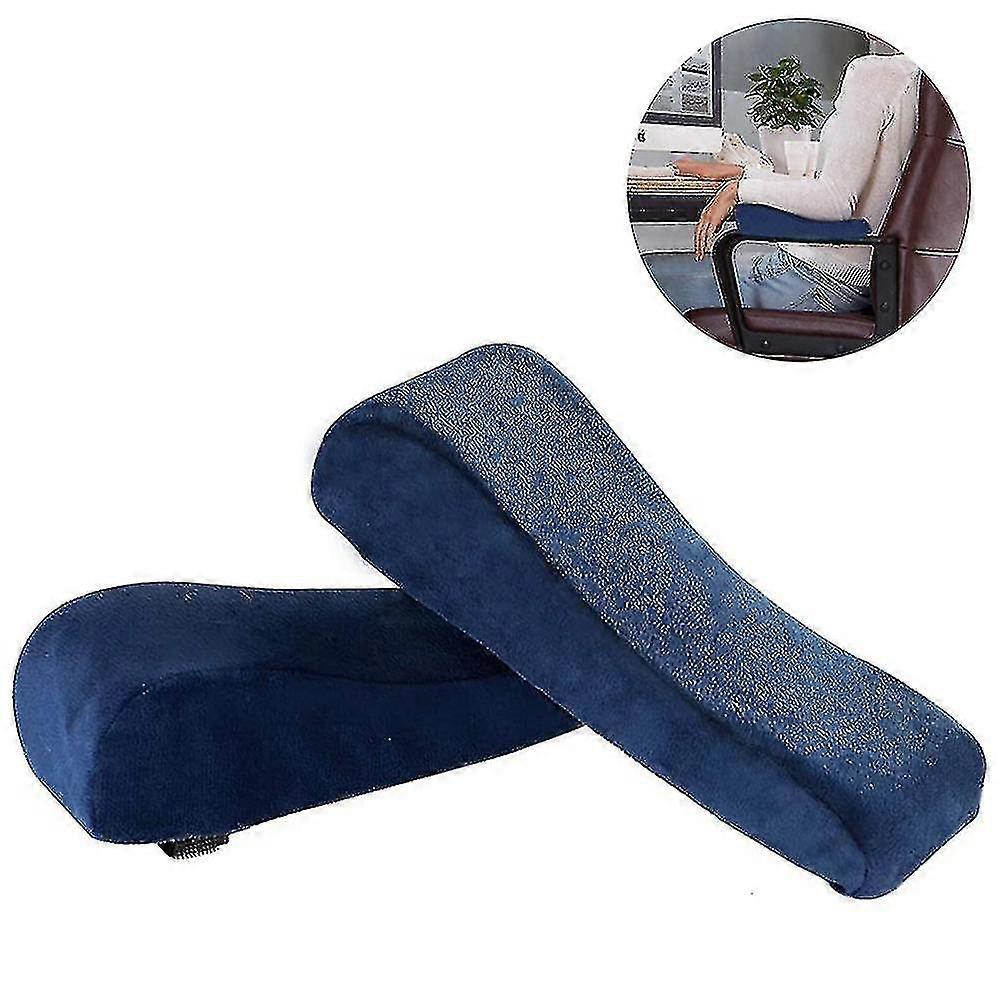 1 P Memory Foam Arm Rest Ch Armrest Pads And Elevated Sloped Armrest - Cush Covers For Armrest And Elbow Relief