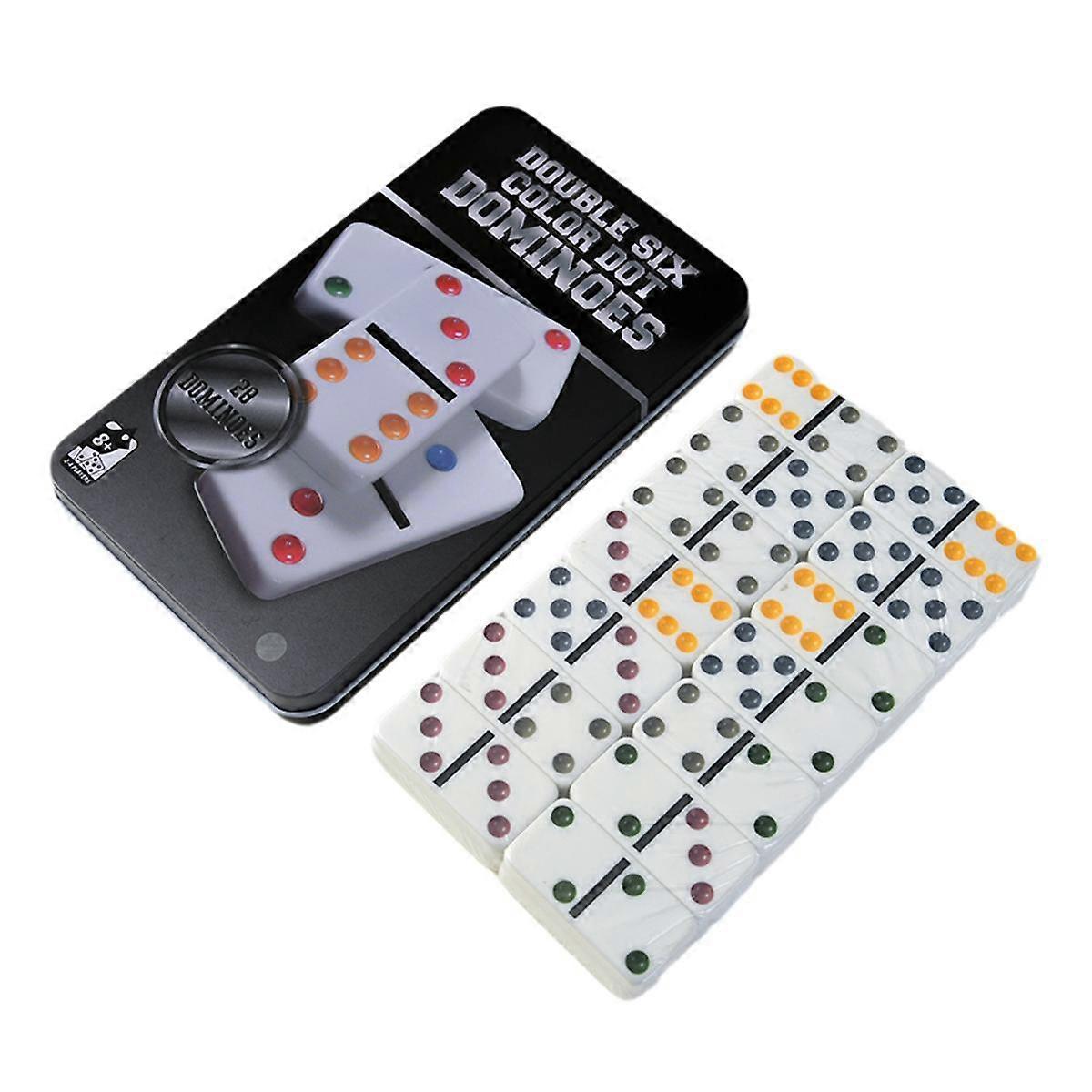 Ivorys Domino Set, Domino Board Game, Parent-Child Interactive Chess and Cards Black Packaging