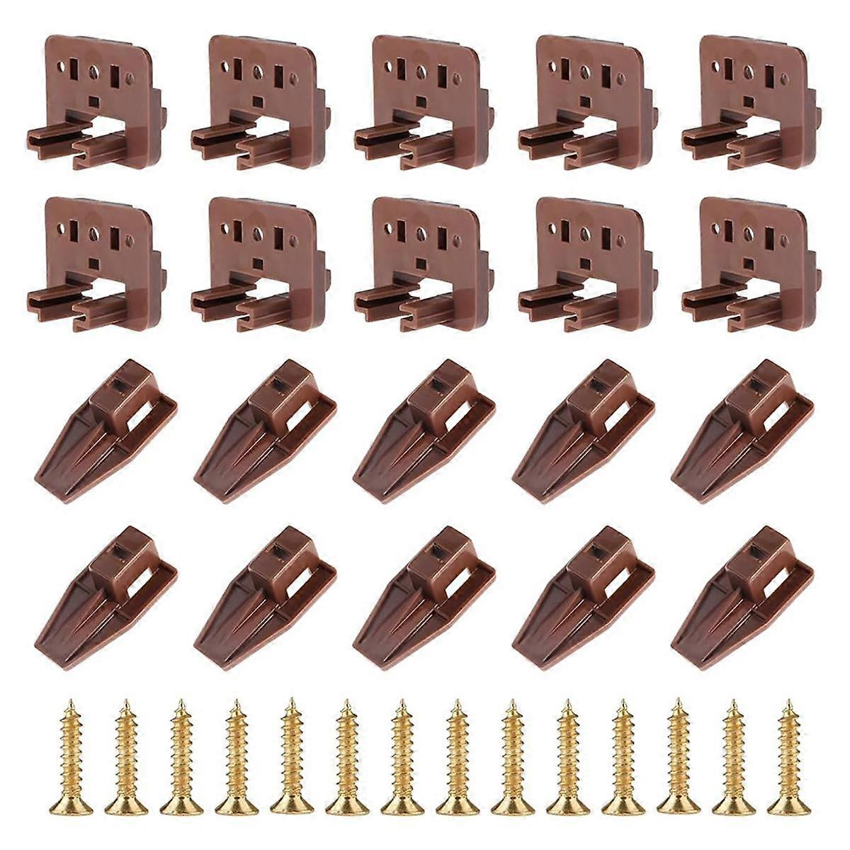 Drawer Slide Track Guides Glides,Drawer Guide for Dresser Slides for Center Mount Drawer Fit -Trak
