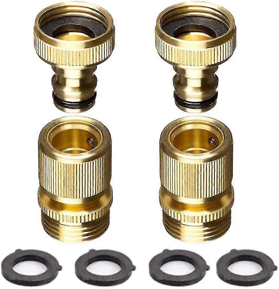3/4" Inch Quick Connect Sets 3/4" Inch Solid Brass Ght Tap Adapter Water
