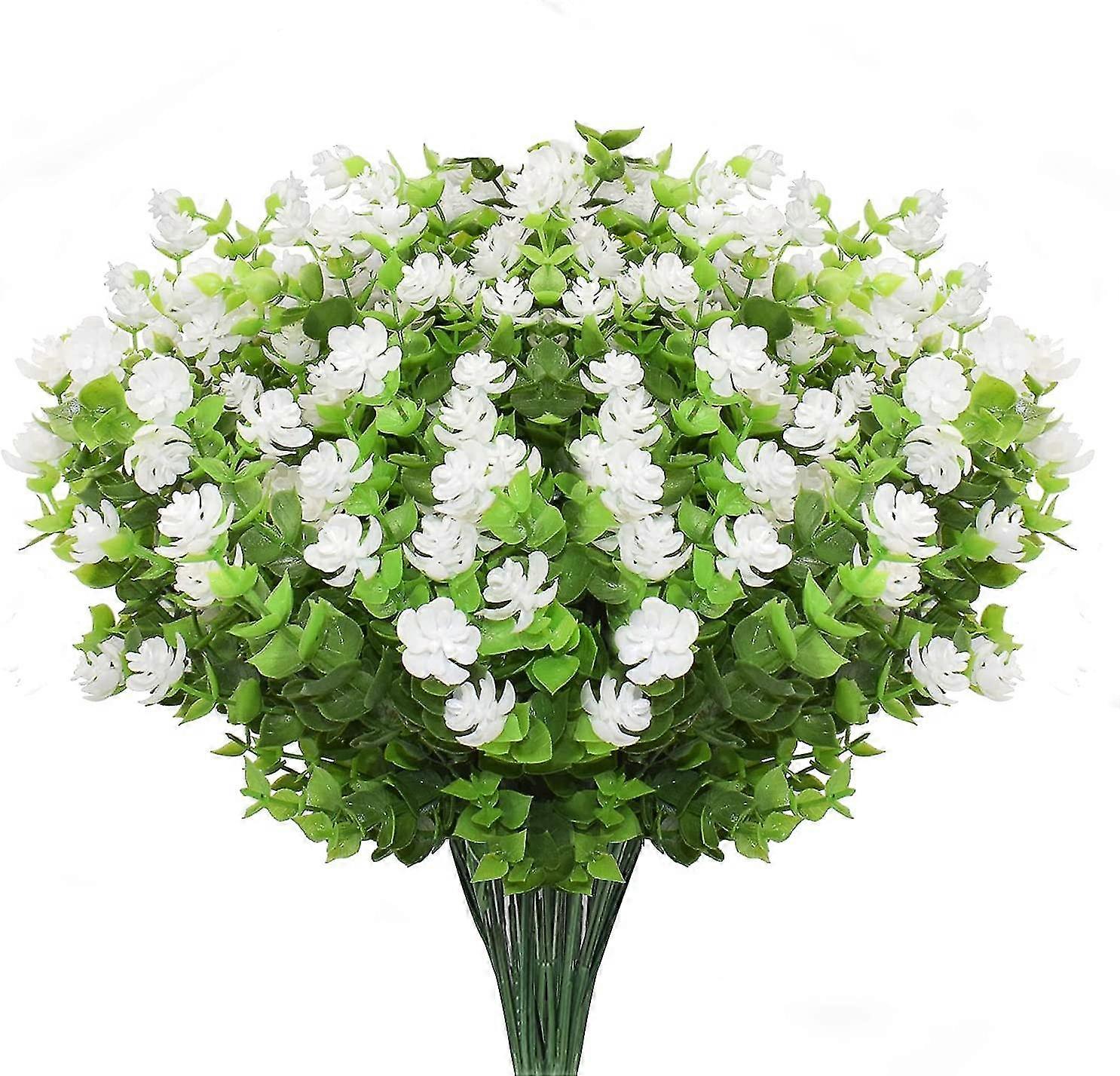 fiori artificiali all'aperto 10 confezioni di fiori, fiori artificiali di plastica all'aperto resistenti ai raggi UV mazzi di fiori piante decorative per il fiore