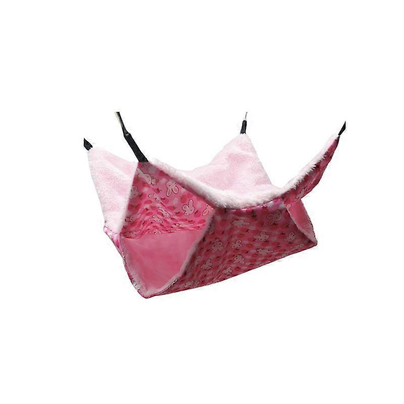Pet Hammock Double Layer Soft Winter Warm Chinchilla Squirrel Hanging Nest