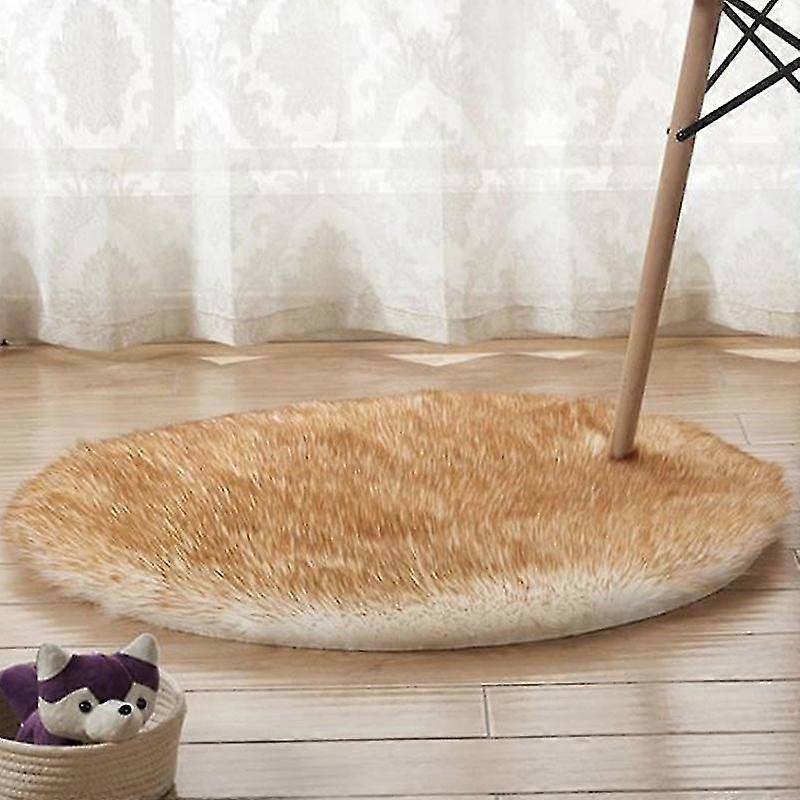 Tflycq Circle Round Shaggy Tapis Ultra Doux Shaggy Chambre Tapis Moelleux