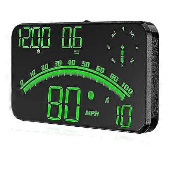 hochwertiger digitaler GPS-Tachometer für neues Auto, Auto-Hud mit Geschwindigkeit, Kompassrichtung, Müdigkeitsfahrerinnerung