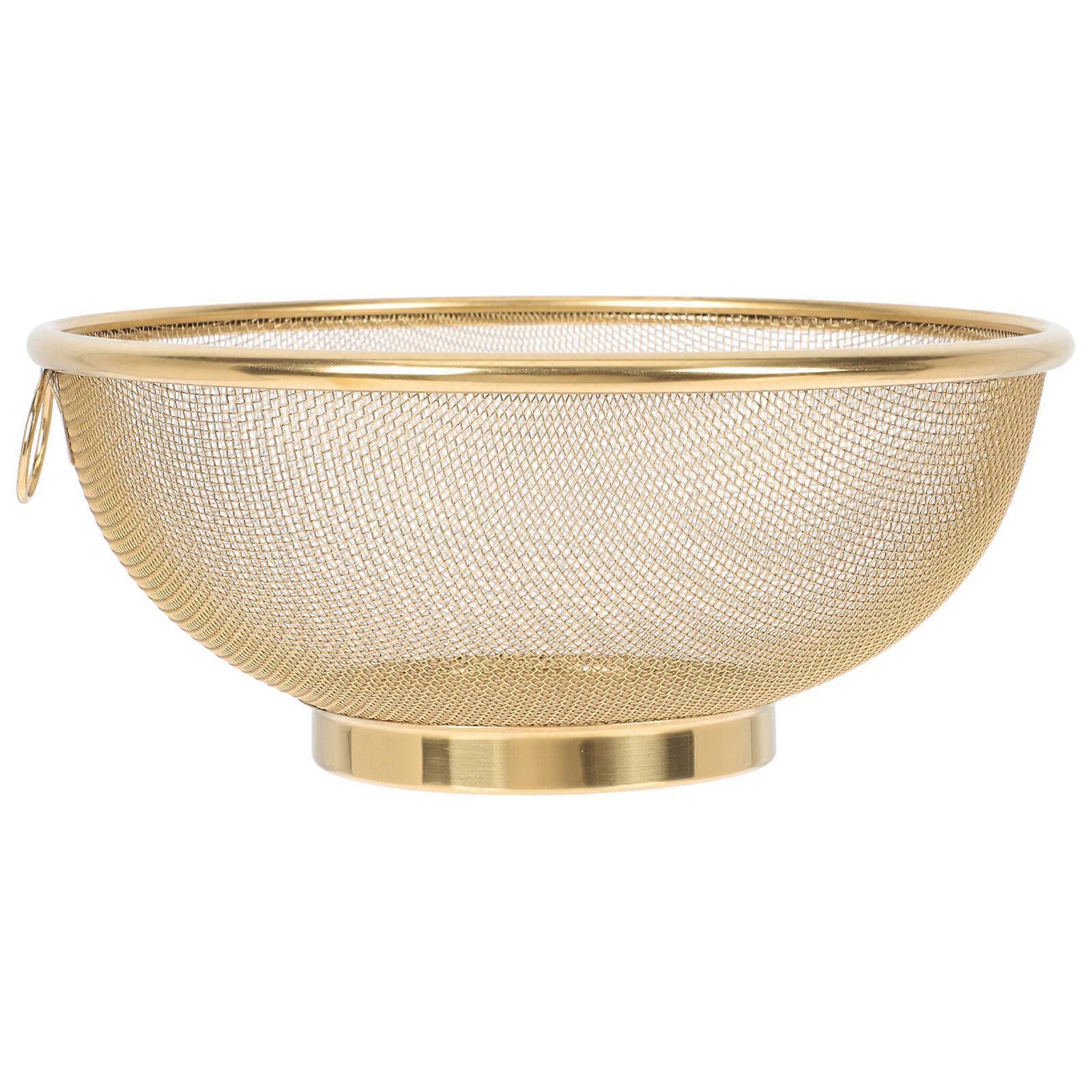 Stainless Steel Mesh Colander Strainer Basket Drainer Fine Mesh Strainer