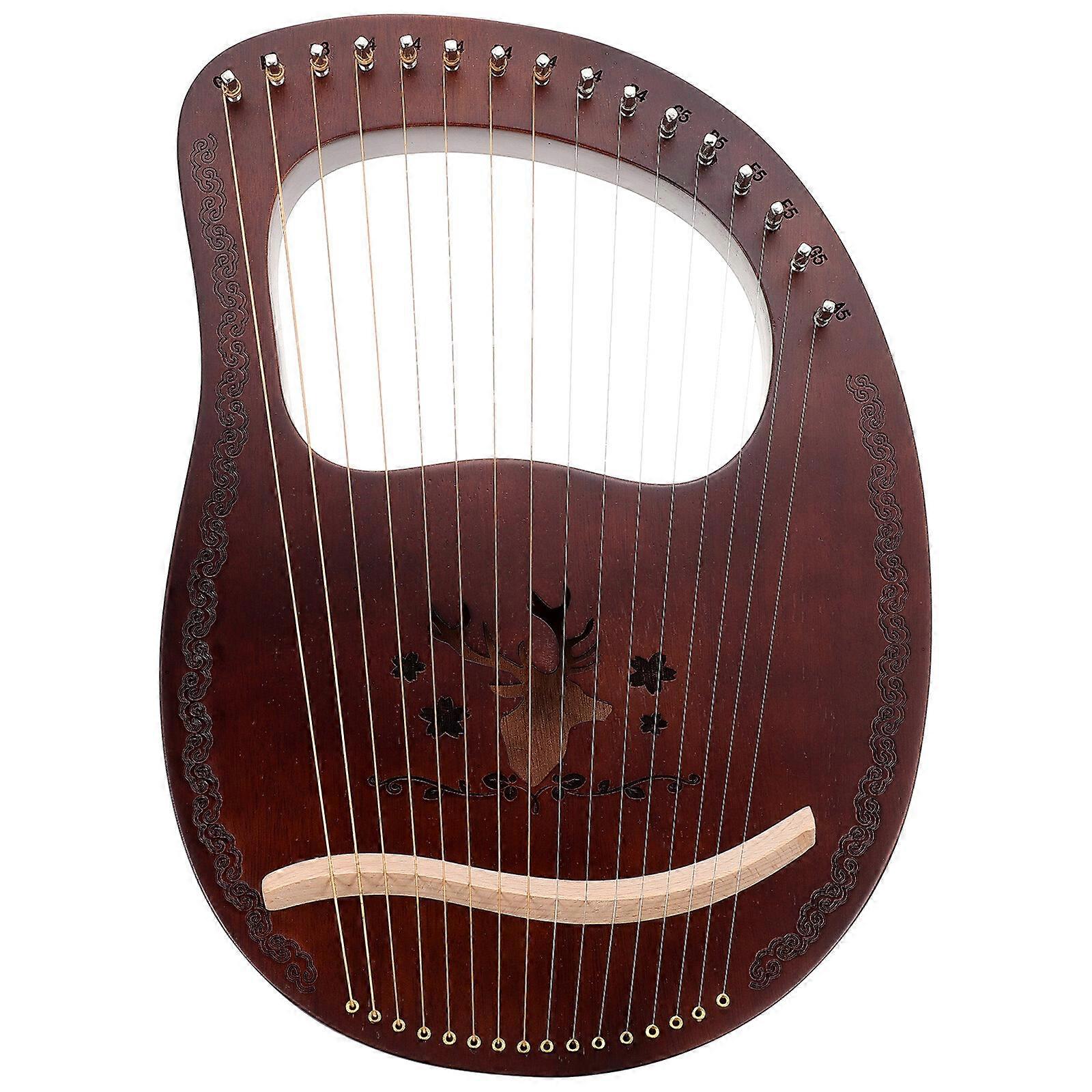 1 Set di arpa a lira in legno Fornitura Arpa a 16 toni Arpa a lira Arpa a lira in stile antico Arpa a lira