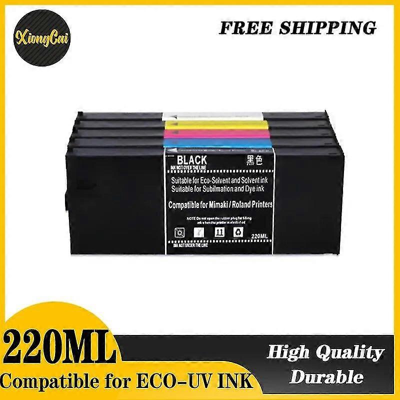 high qualityEco-uv Ink Cartridge Full With 220ml Uv Ink For Roland Lef-300 Lef-20 Lef-12 Lej-640 Lec-540 Lec-330 (7 Colors Are Available)