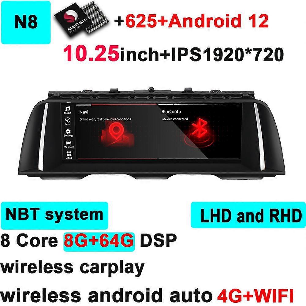 JingTian Car Radio Carplay Android Auto Navigation GPS Multimedia Video Audio Player for BMW 5 Series F10 F11 528i 2011-2017 DSP