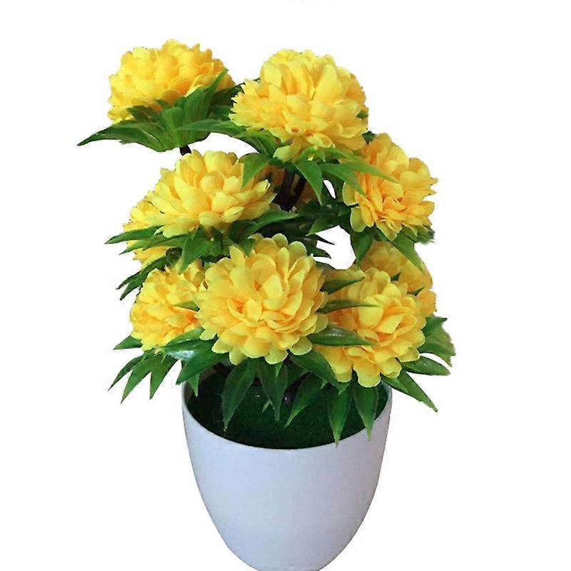 1Pc Artificial Chrysanthemum Bonsai Home Floral Decor