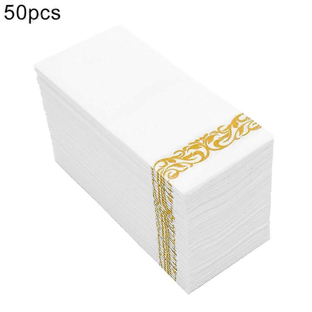 50Pcs Disposable Tissue Napkin Home Restaurant Dish Bowl Paper Towel Table Decor