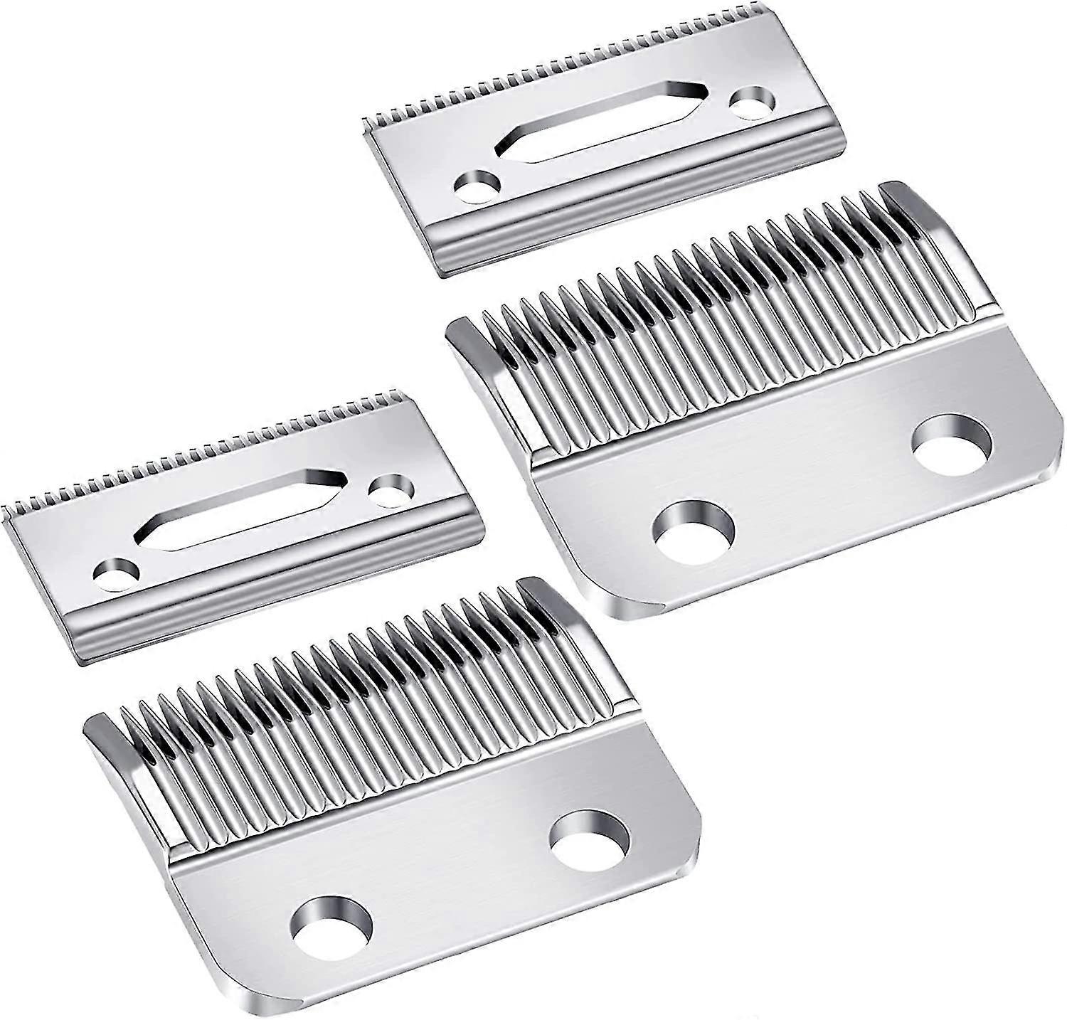 Adjustable Clippers Blades, 2 Hole Hair Trimmer Replacement Blade(2set, Silver)